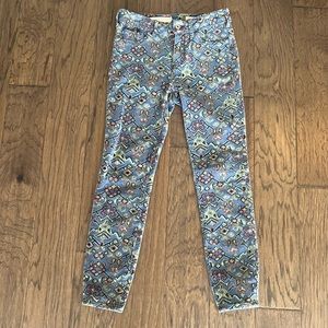 Anthropologie Pilcro and the Letterpress Floral Corduroy Pants. Women’s size 26